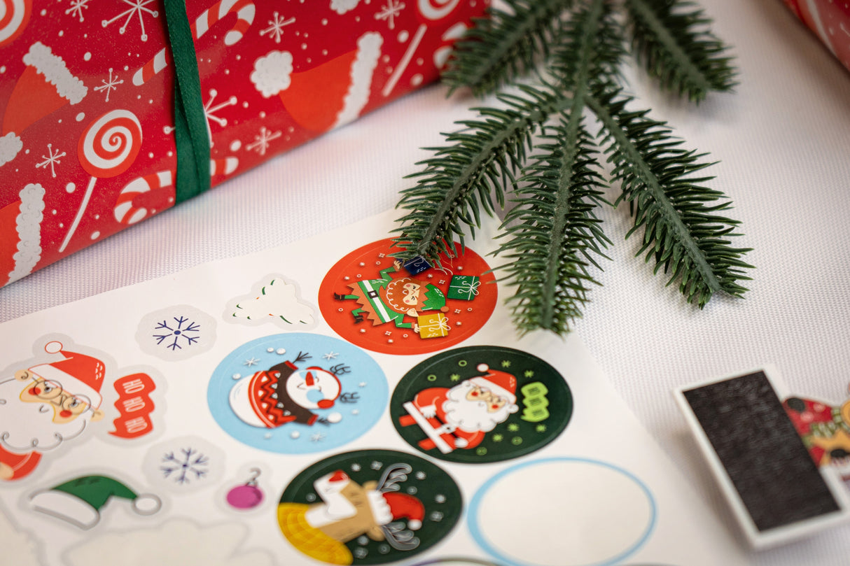 Weihnachtsdeko-Aufkleber 10er Set.