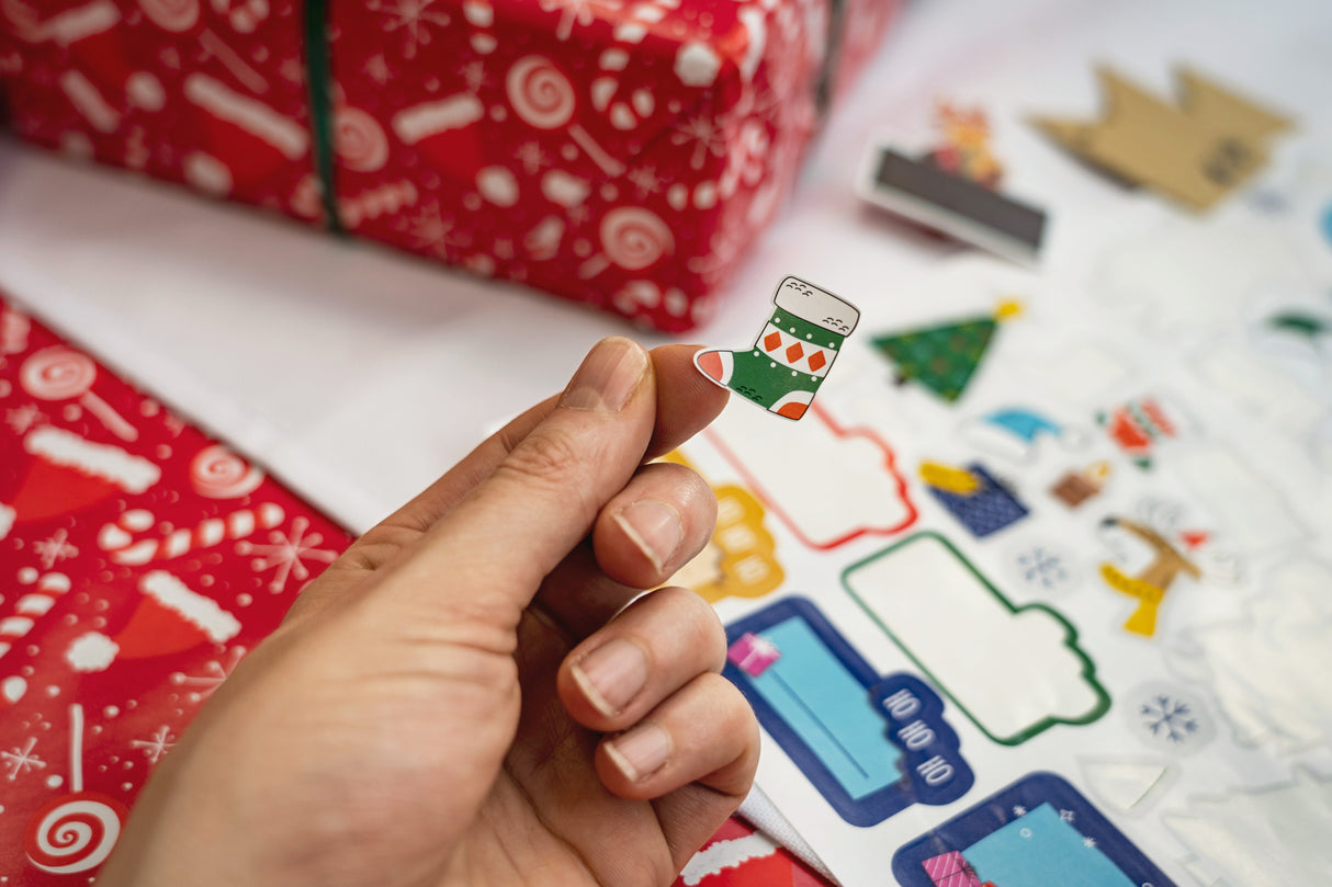 Weihnachtsdeko-Aufkleber 10er Set.