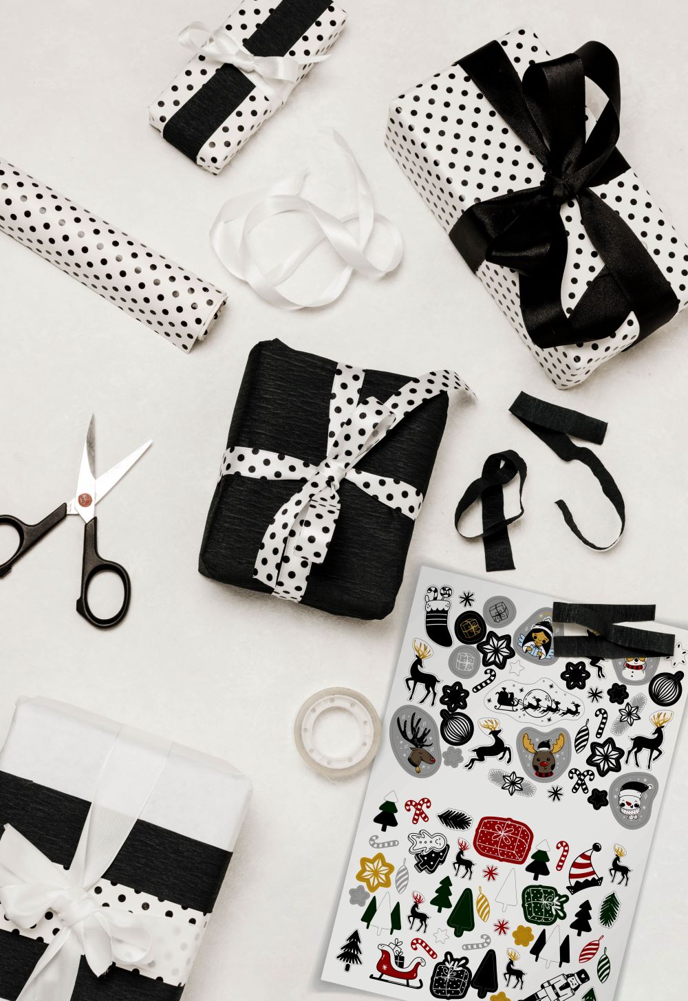 Weihnachtsdekoaufkleber SCHNEEMANN 10er Set.