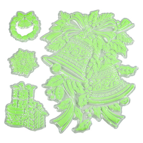 Im Dunkeln leuchtende 3D-GLOCKEN-Aufkleber