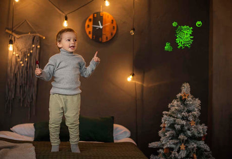 Im Dunkeln leuchtende 3D-GLOCKEN-Aufkleber