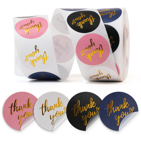 Dankeschön-Aufkleber Farbmix