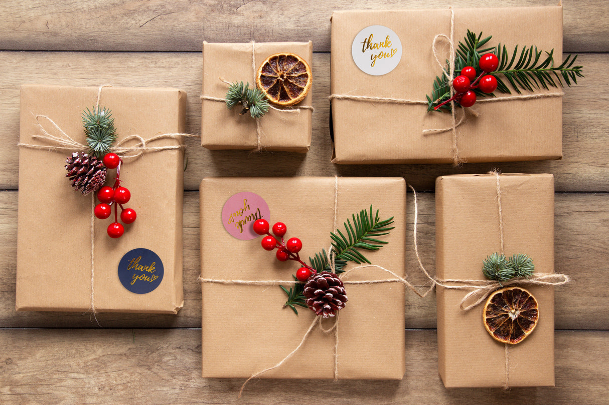 Dankeschön-Aufkleber Farbmix