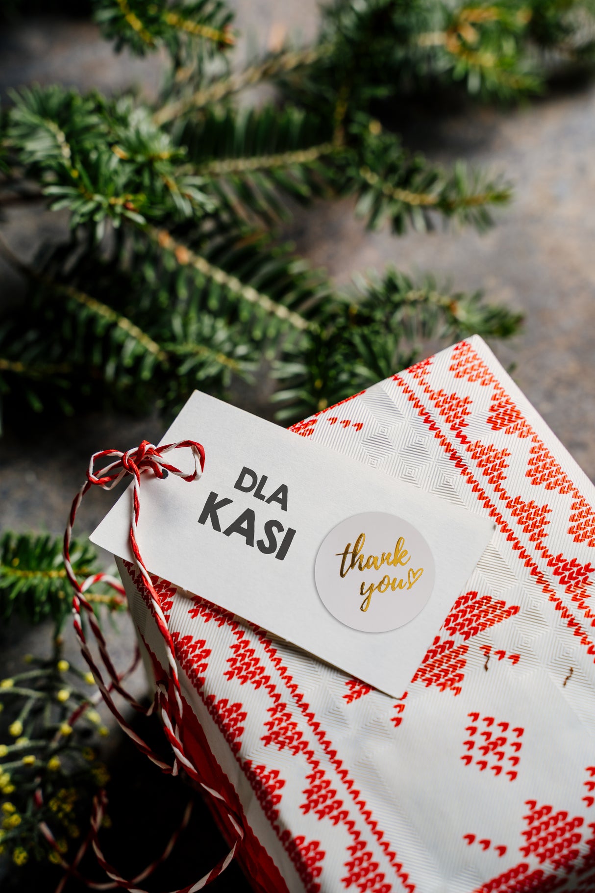 Dankeschön-Aufkleber Farbmix