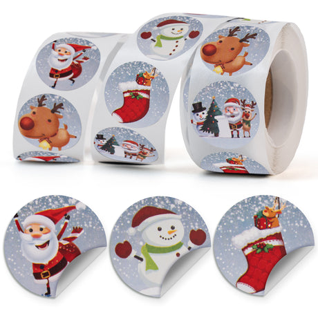 Weihnachtsaufkleberrolle