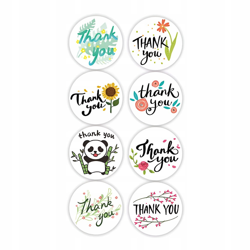 Dankeschön-Aufkleber-Mix 500 Stück