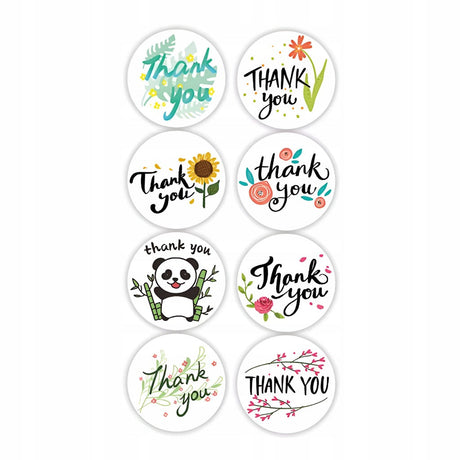 Dankeschön-Aufkleber-Mix 500 Stück