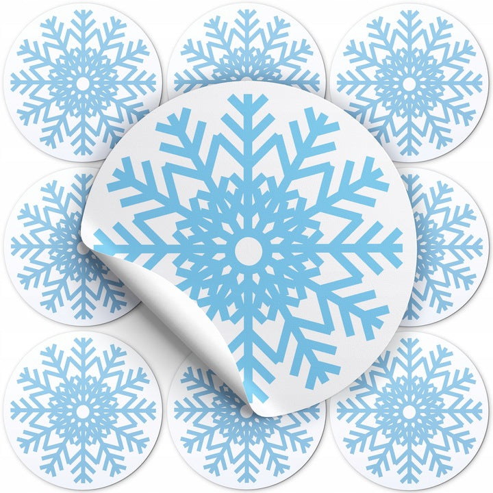 Weihnachtsstern-Aufkleber, 10 Stück.