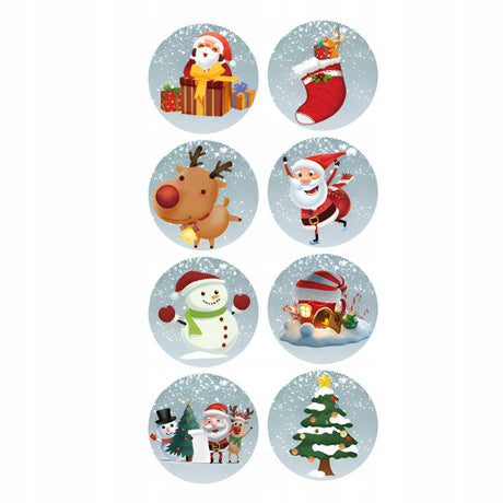 Weihnachtsaufkleberrolle