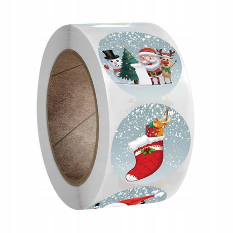 Weihnachtsaufkleberrolle