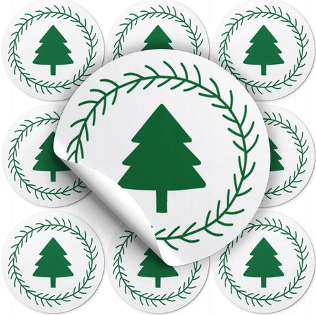 Weihnachtsbaum-Aufkleber, 10 Stück.
