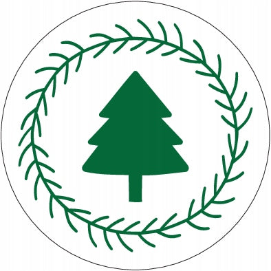 Weihnachtsbaum-Aufkleber, 10 Stück.