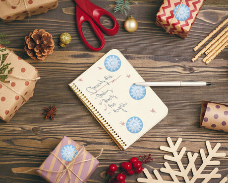 Weihnachts-Schneeflocken-Aufkleber, 10 Stück