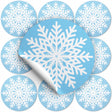 Weihnachts-Schneeflocken-Aufkleber, 10 Stück