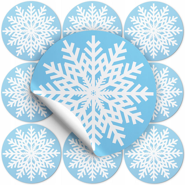 Weihnachts-Schneeflocken-Aufkleber, 10 Stück