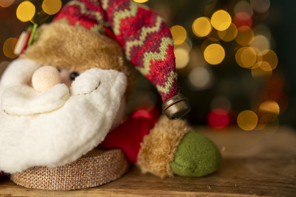 Weihnachtsverpackung Weihnachtsmann Maskottchen