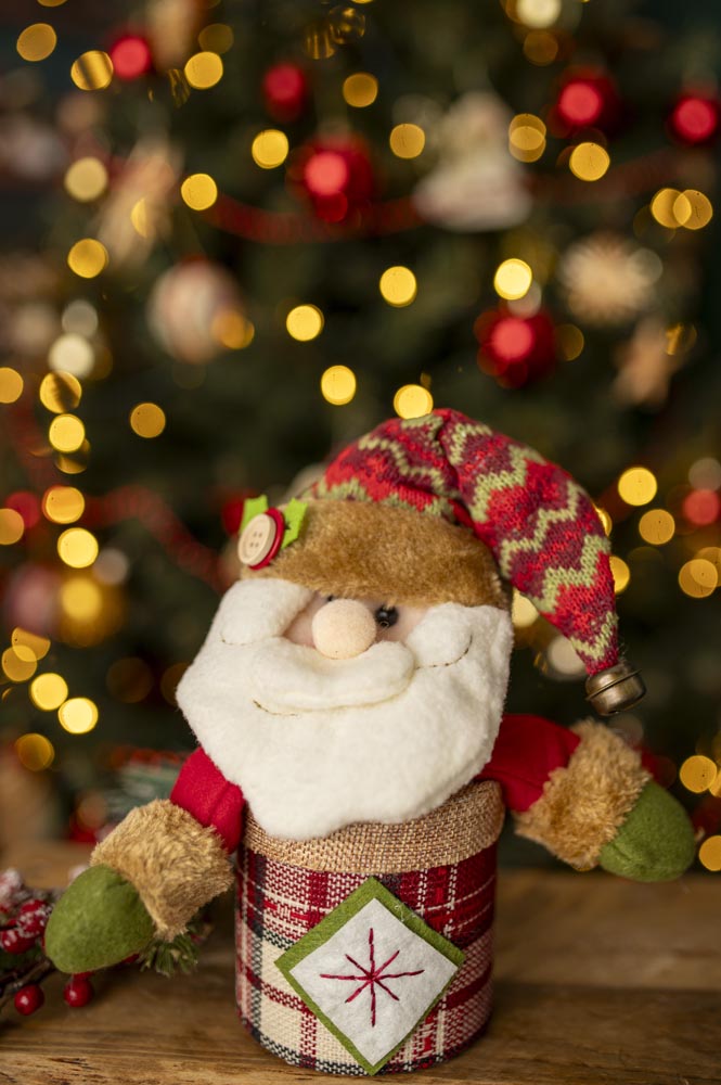 Weihnachtsverpackung Weihnachtsmann Maskottchen