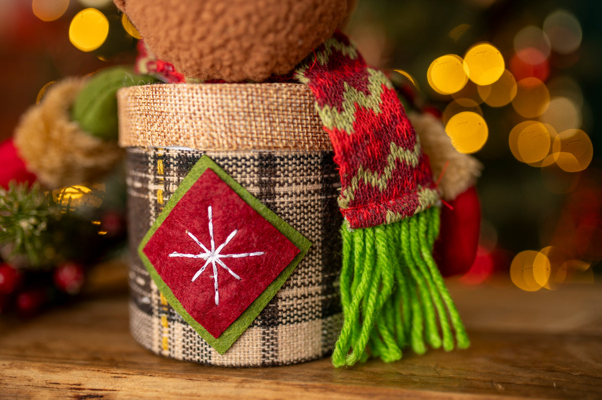 Weihnachtsverpackung Rentier-Maskottchen