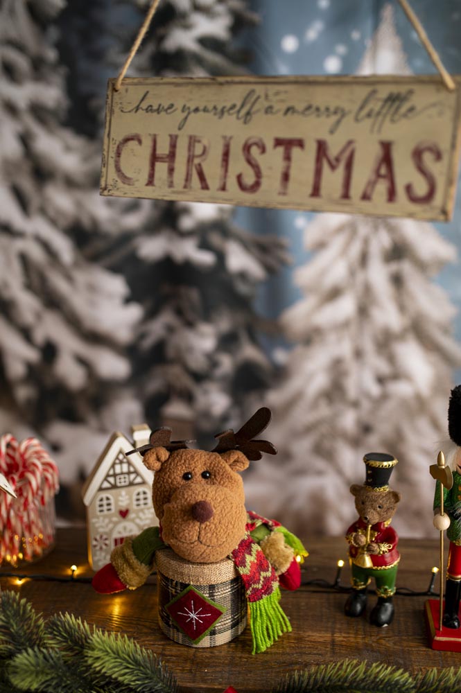 Weihnachtsverpackung Rentier-Maskottchen