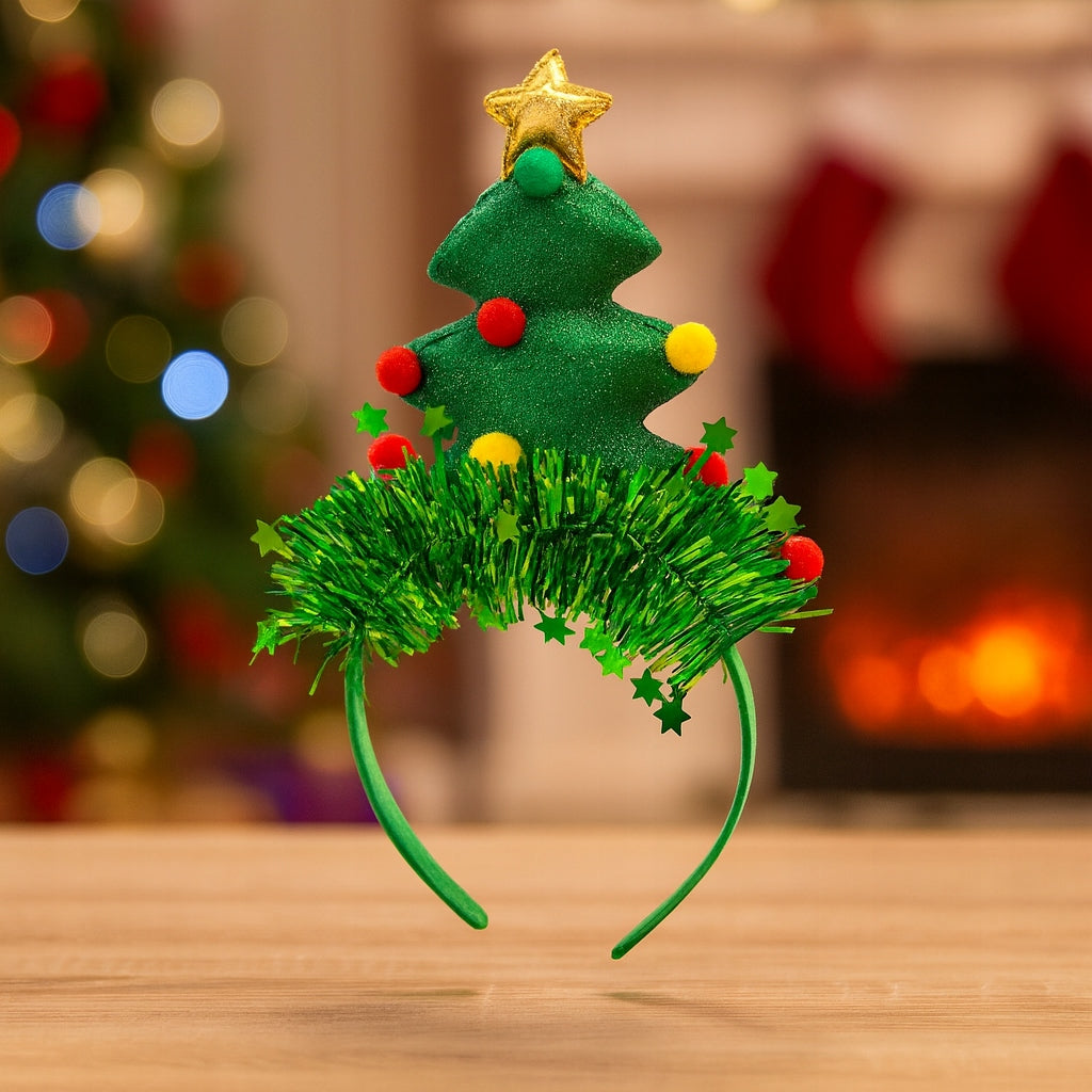 Weihnachtsbaum-Stirnband
