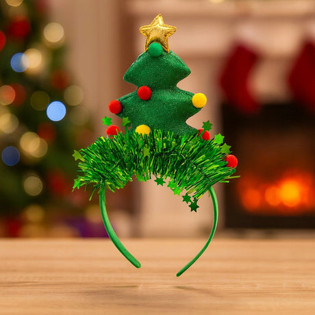 Weihnachtsbaum-Stirnband