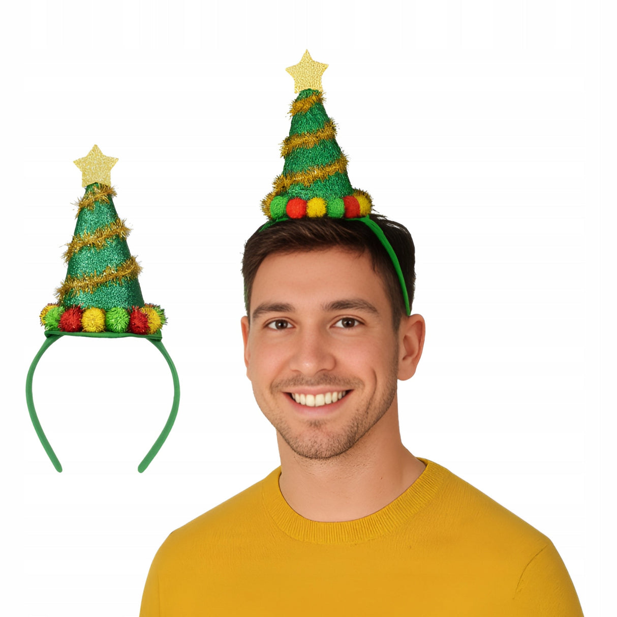 Weihnachtsbaum-Stirnband