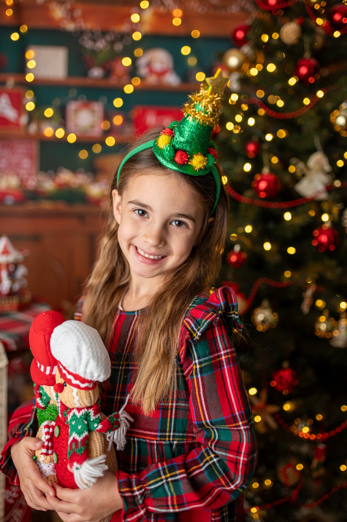 Weihnachtsbaum-Stirnband