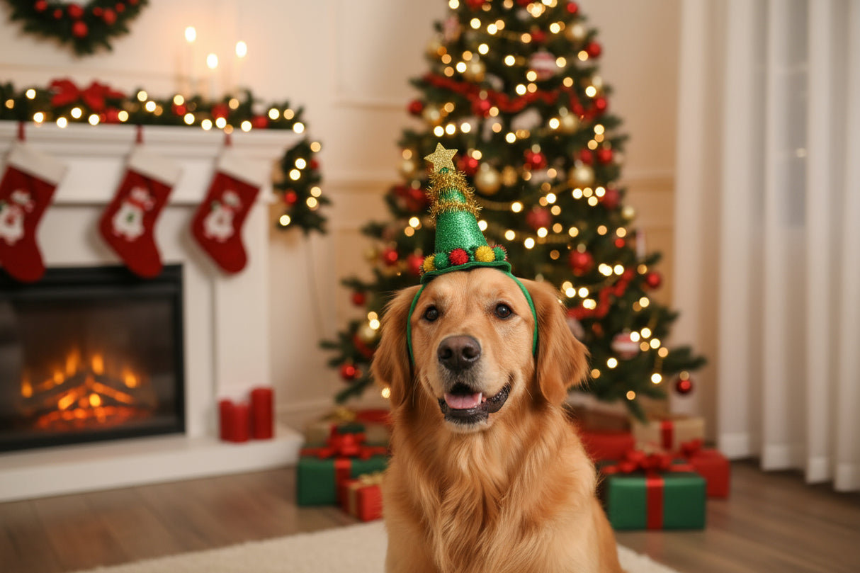Weihnachtsbaum-Stirnband