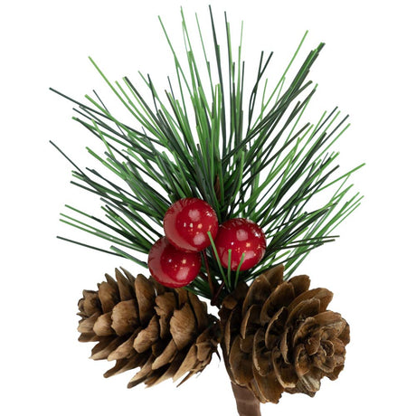 Weihnachten Fichte Zweig Dekorative Rowan Zapfen