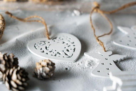 Weihnachtsbaumaufhänger aus Holz DIY ANGELS HEART