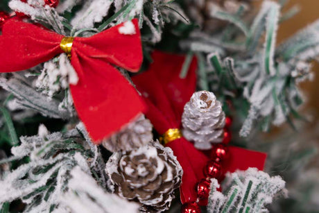 Dekorative gefrostete Zapfen Weihnachtsdeko 8 St.