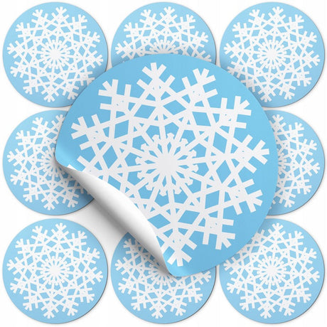 Weihnachts-Schneeflocken-Aufkleber, 10 Stück