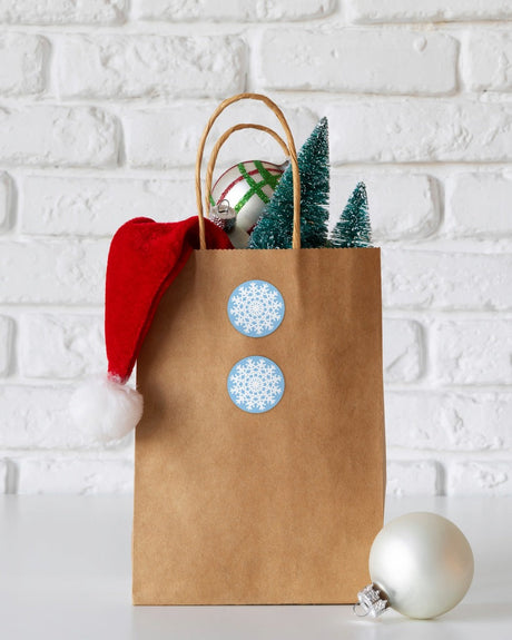 Weihnachts-Schneeflocken-Aufkleber, 10 Stück