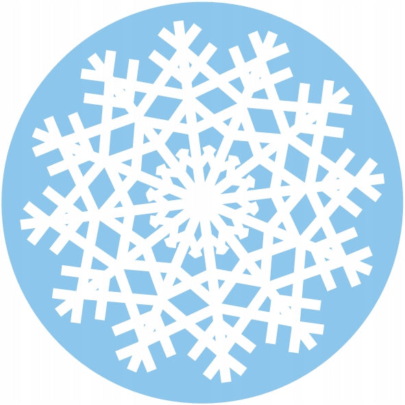 Weihnachts-Schneeflocken-Aufkleber, 10 Stück