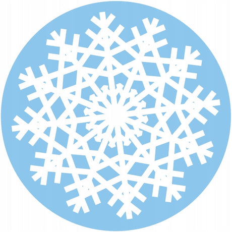 Weihnachts-Schneeflocken-Aufkleber, 10 Stück