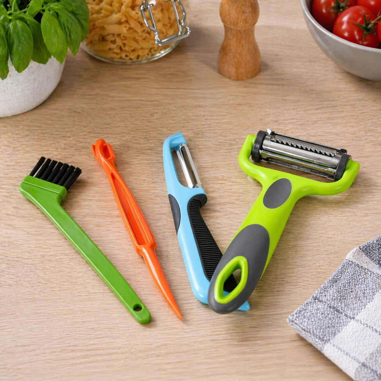 Gemüse- und Sparschäler-Set 4in1