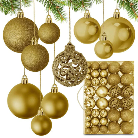 Künstlicher Weihnachtsbaum LARGE 220cm GOLDEN SET