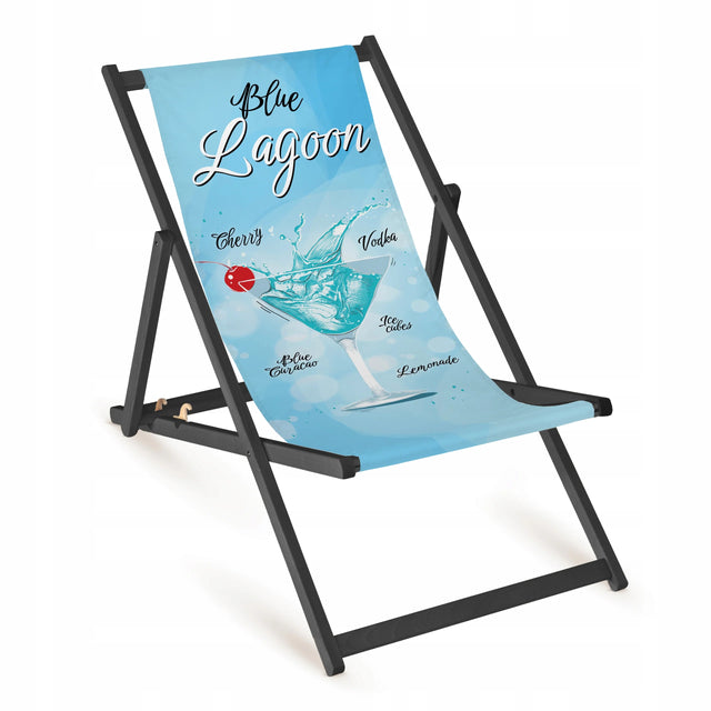 Holz-Liegestühle Blue Lagoon