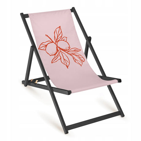 Holz-Liegestühle Lemon Red