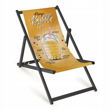 Holz-Liegestühle Mango Bubble Tea