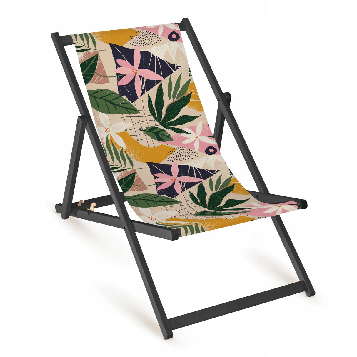 Holz-Liegestühle Blumen