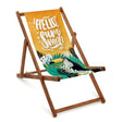 Holzliegestuhl HELLO SUMMER – braunes geöltes Gestell PREMIUM