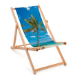 Holzliegestuhl PALMA – Natürliches Gestell, geölt, PREMIUM