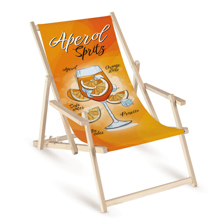 Liegestuhl mit Armlehnen Aperol Spritz
