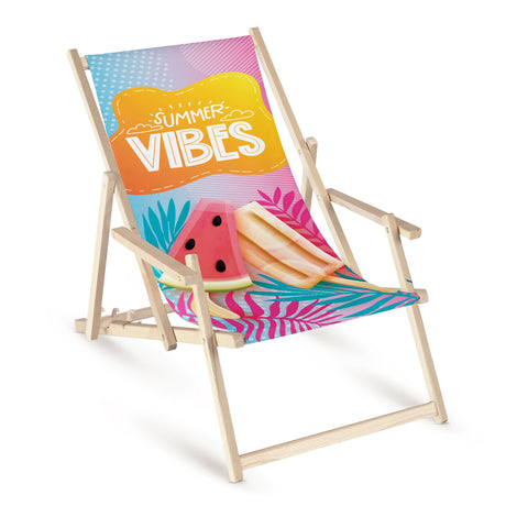 Liegestuhl mit Armlehnen Summer Vibes