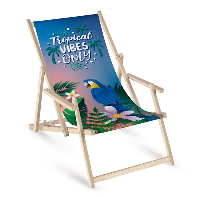 Leżak z Podłokietnikiem Tropical Vibes Only