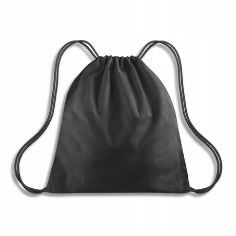 Baumwoll-Rucksack Schwarz 340×400 mm