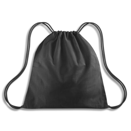 Bedruckter Baumwollrucksack 37x41cm 145g/m2 Schwarz