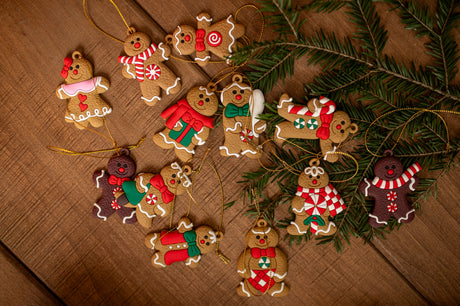 Lebkuchen-Weihnachtsschmuck-Set