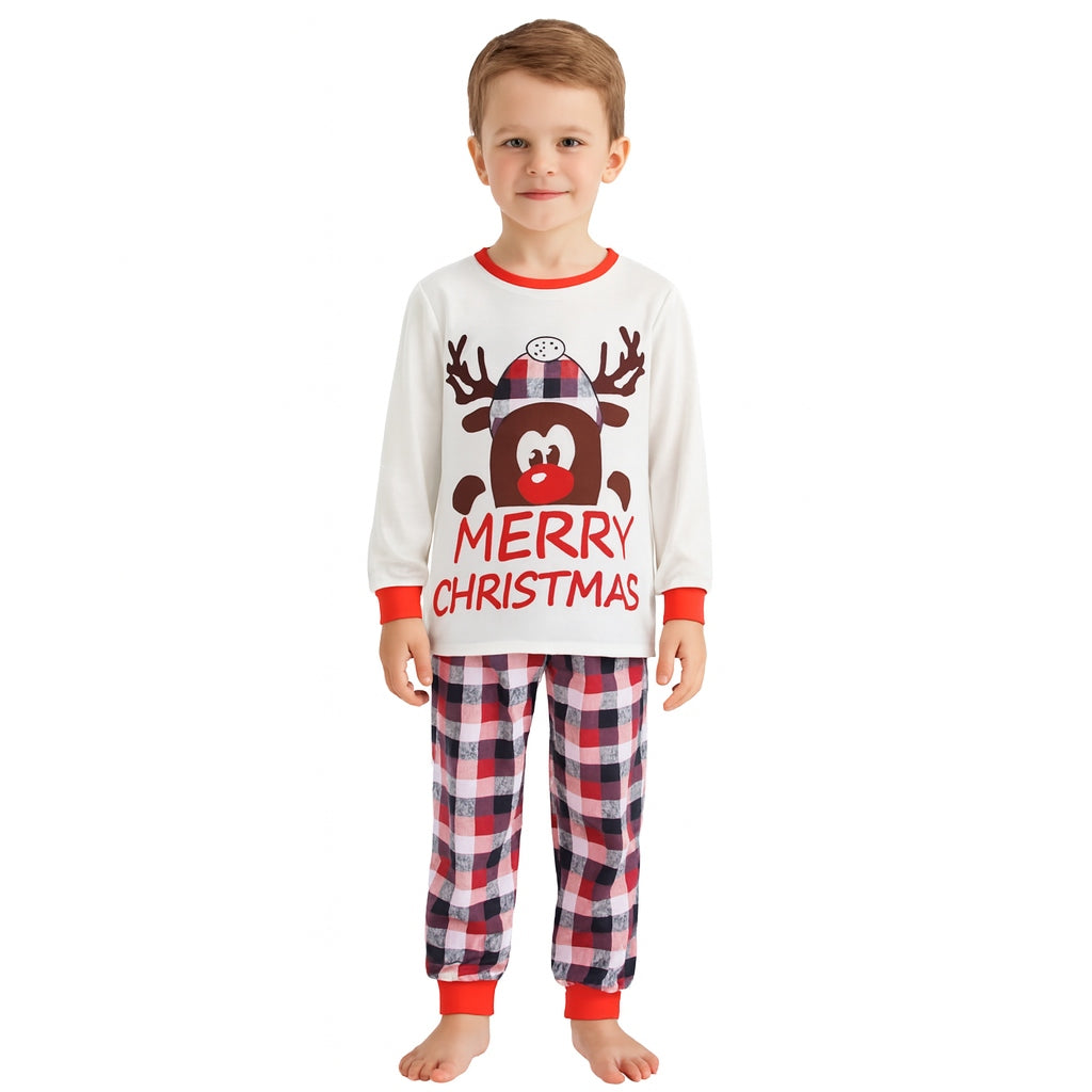 Kinder Weihnachtspyjama Rentier 120cm